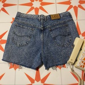 Lee Acid Wash Denim Cutoffs